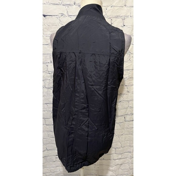 Ann Taylor Loft Navy Blue Sleevless Lightweight Zip Up Vest Medium - Picture 4 of 6
